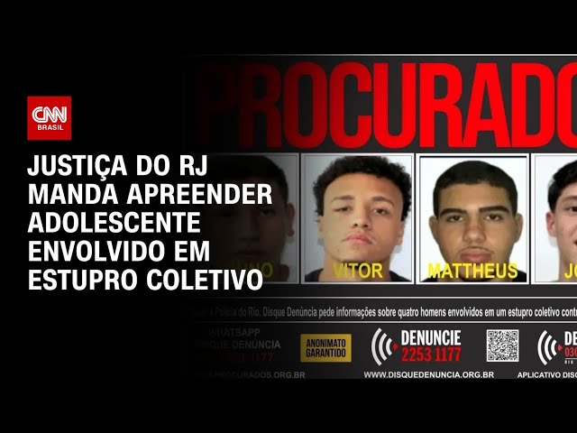 Estupro coletivo em Copacabana: Justiça do RJ manda apreender adolescente | CNN NOVO DIA
