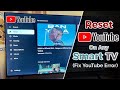 How To Reset Youtube On Smart TV Fix YouTube Issues