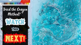 Coloring with Water-Soluble Crayons Common Mistakes to Avoid (Part 2) #adultcoloring #mixedmediaart
