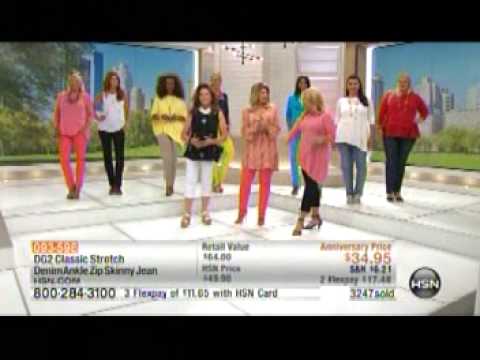 Kirstie Alley in Dg2 by Diane Gilman Classic Stretch Jeans on HSN