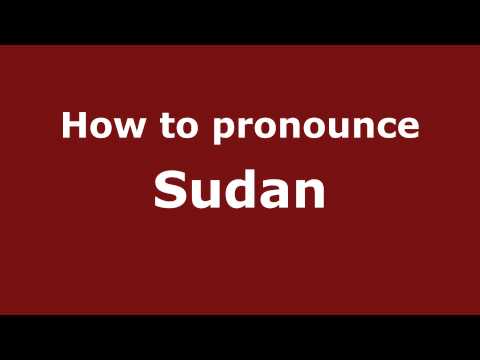 How to Pronounce Sudan - PronounceNames.com
