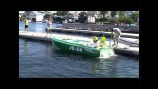 preview picture of video 'Jersey Speed Skiff SO-CO JS34 CLAYTON VINTAGE BOAT RACE 2012.mov'