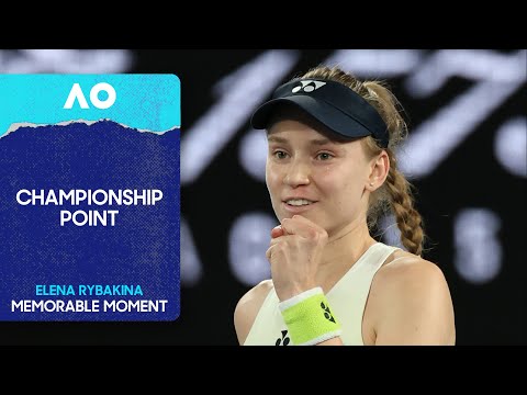 Elena Rybakina Wins Her First AO Title! | Championship Point | Australian Open 2026