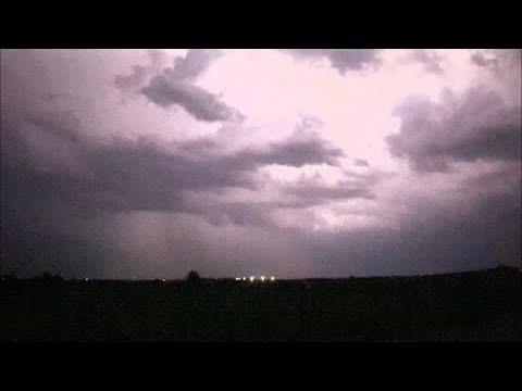 Lightning Show from a Thunderstorm near Denton, TX (May 3, 2021)