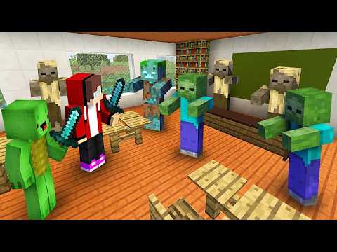 หลบหนีออกจากโรงเรียนที่เต็มไปด้วยซอมบี้! ไมน์คราฟต์