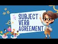 Subject Verb Agreement for Grade 1| Subject Verb Agreement Rules