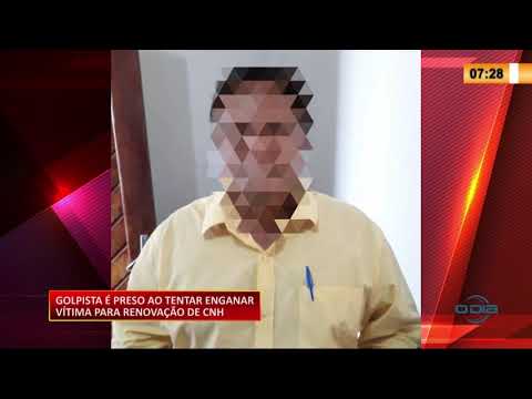 Golpista eÌ preso ao tentar enganar viÌtima que buscava renovacão de CNH 15 09 2020