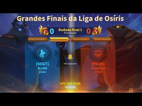 GRANDES FINAIS DA LIGA DE OSIRIS - PX34 VS 60GT - SEGUNDA RODADA - RISE OF KINGDOMS