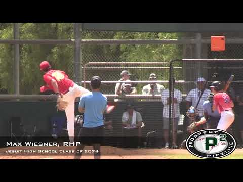 Max Wiesner Prospect Video, RHP, Jesuit High School Class of 2024