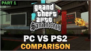 GTA SA - PS2 VS PC [Part 1] [Text video]
