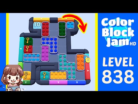 Color Block Jam Level 838 Solution Walkthrough