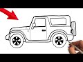How To Draw JEEP Easy Step By Step Learn How To Draw A Car Easily