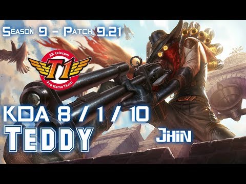 SKT T1 Teddy JHIN vs CAITLYN ADC - Patch 9.21 EUW Ranked