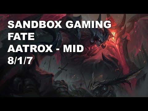 SANDBOX Gaming FATE Mid Aatrox vs Qiyana - KR Challenger Rank Game
