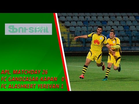 APL, matchday 26 FC Gandzasar-Kapan - FC Alashkert 0-1
