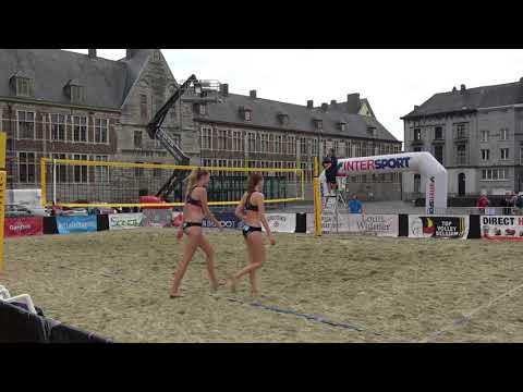 20180527 beachvolley gent: elien ruysschaert britt ruysschaert vs lisa van den vonder sarah cools