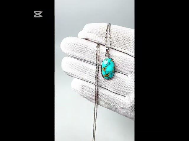 قوافل سلسال من قطعة فيروز نيشابوري طبيعي Bra0004