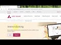 How To Register And Activate Axis Bank Internet Banking Tutorial