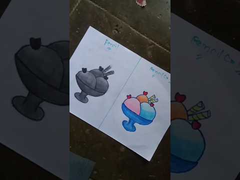 which colour is best (pencil 🆚 pencil colour) #viralshort #artist #icecream #drawing #song