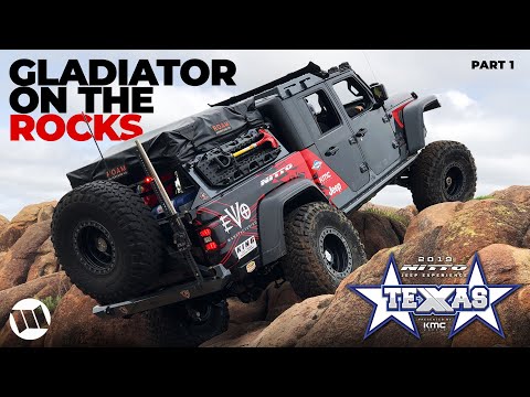 Jeep Gladiator Truck EVO OG40 Overland Off Road Katemcy Rocks Texas at NITTO JEEP EXPERIENCE Part 1