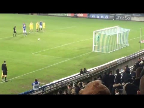 RC Strasbourg - SAS Epinal : pénalty de Blayac