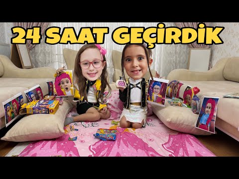 BAHAR AND BANU BECAME ALYA RUMI MIRA AND LIVED IN THE LIVING ROOM FOR 24 HOURS!!