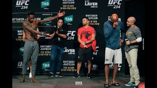 UFC 234: Anderson Silva Breaks Into Tears After Israel Adesanya Weigh-In Staredown