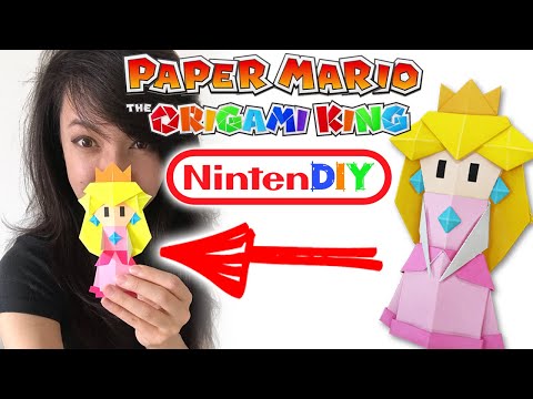 Make your own Origami Peach from Paper Mario: The Origami King