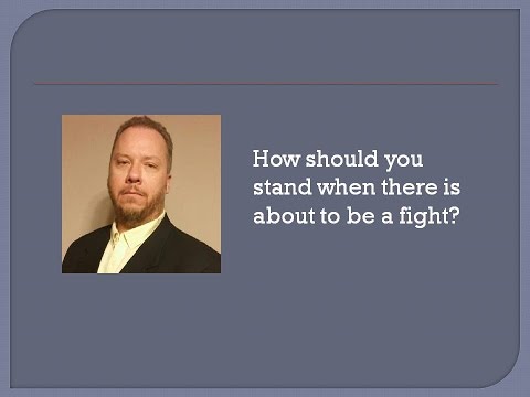 Stand First Good Example How should you stand before the fight? – Wallace Smedley