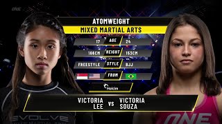 Victoria Lee vs. Victoria Souza | ONE Championship Full Fight