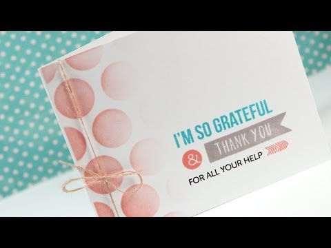 Typographic Stamped Greeting - Make a Card Monday #252