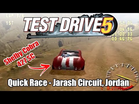 Test Drive 5 (PS1) | Quick Race - Jarash Circuit, Jordan - Shelby Cobra | (Duckstation)