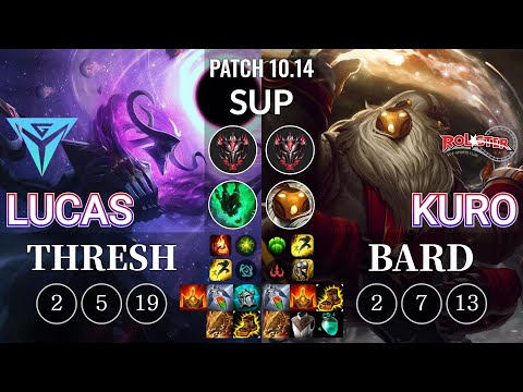 IGY Lucas Thresh vs KT Kuro Bard Sup - KR Patch 10.14