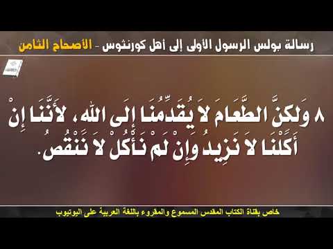 كورنثوس الأولى 8