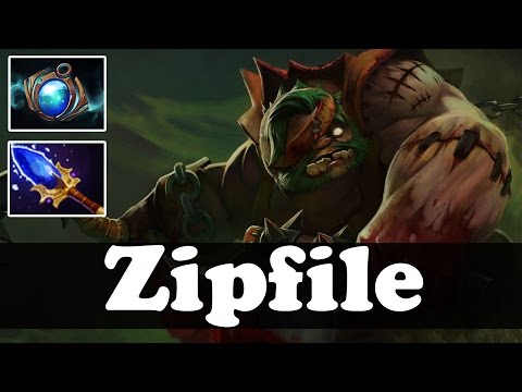 Zipfile Plays Pudge vol 41 - Pub Match Gameplay - Dota 2