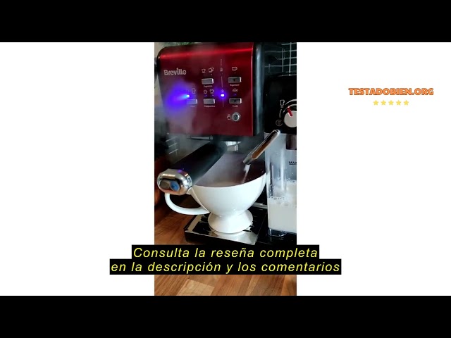 Vídeo relacionado con Breville Prima Latte II Espresso | Cafetera para latte y capuchino | Bomba profesional de 15 bares y espumador | Plata [VCF108X]