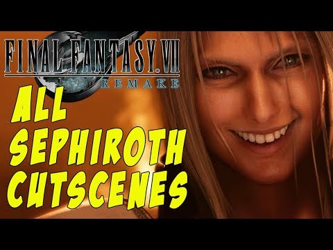 Final Fantasy 7 Remake - ALL SEPHIROTH CUTSCENES!