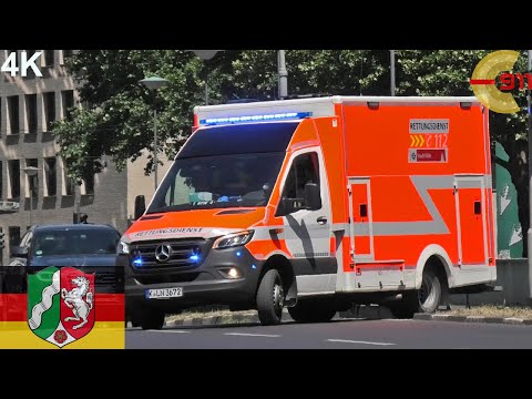 [KÖLN] 1-RTW-4 auf Einsatzfahrt von FW1 | Feuerwehr Köln