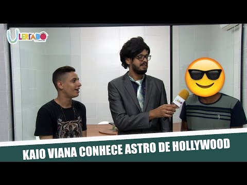 KAIO VIANA CONHECE ASTRO DE HOLLYWOOD