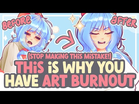 This HUGE Art Mistake is Giving You BURNOUT || SPEEDPAINT + COMMENTARY
