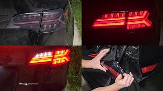 Tesla Model Y Tail Light Lights Removal Installation Upgrade Replacement Dynamic Fish Bone *Not Easy