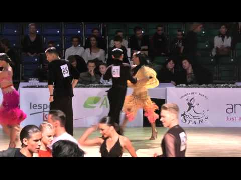 00224 Nikolay Chernov & Evgenia Florinskaya - Cha-cha-cha 1/4 Youth Latin Baltic Grand Prix 2012