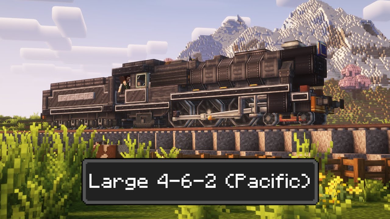 🚂 Minecraft Create Mod Train Tutorial - Large Passenger 4-6-2