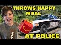 Kid Throws Happy Meal At Police Gets ARRESTED Mom Cries