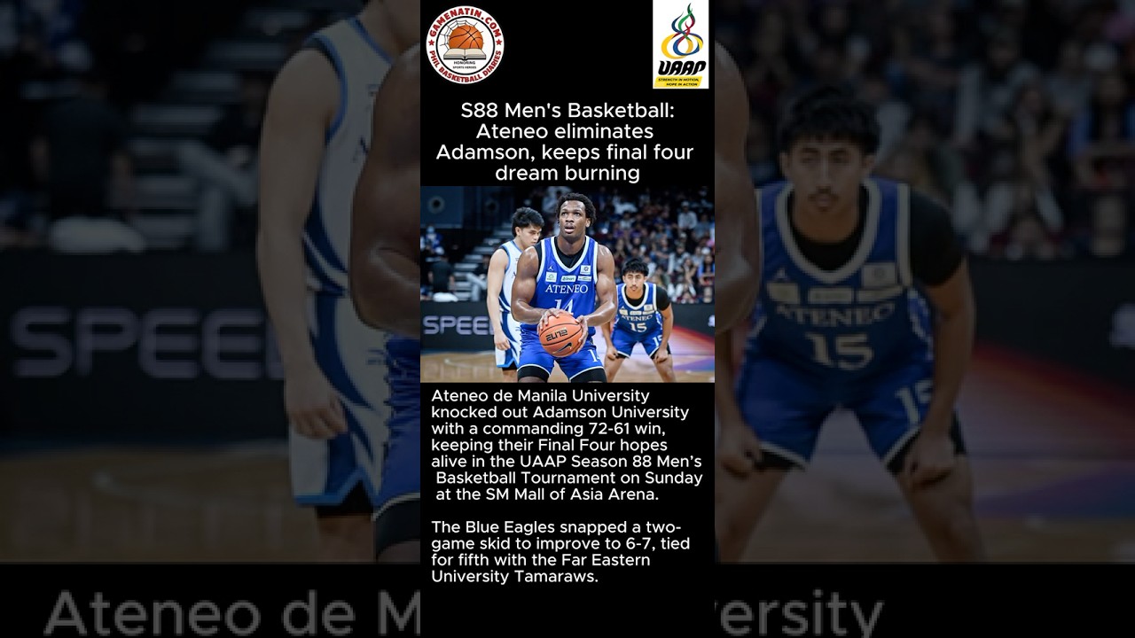 UAAP Men's Basketball: Ateneo stays alive in Final 4 race, ousts Adamson from contention