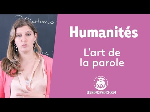 The Art of Speaking - Humanities - 1st - Les Bons Profs