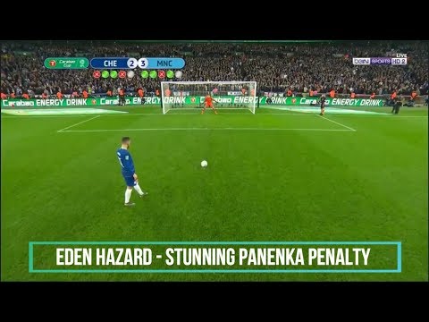 Eden Hazard - Stunning Panenka Penalty Goal Against Manchester City