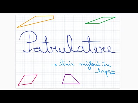 Patrulatere: linia mijlocie in trapez - Clasa a VII-a