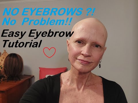No Eyebrows??!!  NO Problem!  Simple Tutorial on How To Apply Eyebrows Using an Eyebrow Pencil :)