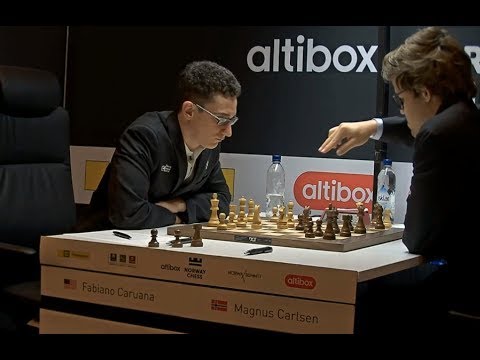CRAZY OPENING AND BEAUTIFUL TACTICAL ENDGAME!!! MAGNUS CARLSEN VS FABIANO CARUANA - BLITZ CHESS 2017